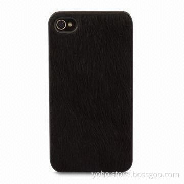 Fashionable Horse-Hair Black PC Case for iPhone 4 and iPhone 4S, Available in Various Colors